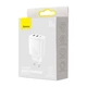 Сетевое зарядное устройство Baseus Compact Quick Charger 2U+C 30W EU White (CCXJ-E02) - изображение 4