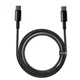 Кабель Baseus Tungsten Gold Fast Charging Data Cable Type-C to Type-C 100W 2m Black (CATWJ-A01) - изображение 1