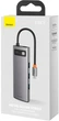 USB-хаб Baseus Metal Gleam Series 8-in-1 Multifunctional Type-C HUB Docking Station Gray - изображение 2