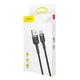 Кабель Baseus cafule Cable USB For Type-C 3A 2m Gray+Black - изображение 2