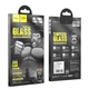 Защитное стекло Hoco Flash attach full screen silk screen HD tempered glass iP14 Pro Max(G1) Black - изображение 3