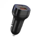 АЗП XO CC37 PD QC3.0 20W Car charger Black - зображення 1