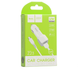 АЗП Hoco Z23 grand style dual-port car charger with Micro 2USB 2.4A White - зображення 2
