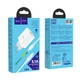 Сетевое зарядное устройство Hoco C80A Rapido PD20W+QC3.0 charger set Type-C to Lightning (EU) White - изображение 3