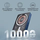 УМБ Promate TransPack-10 10 000 mAh, 20W PD USB-C порт, 22.5W QC USB-A порт, 15W MagSafe Blue (transpack-10.blue) - зображення 2