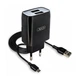 МЗП XO L57 2в1 Type-C 2USB / 2.1A Black - зображення 1