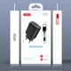 МЗП XO L57 2в1 Type-C 2USB / 2.1A Black - зображення 2