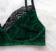 Женская пижама No Brand бархатная Velvet: лиф и шорты зеленая (изумрудная) L - изображение 8