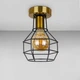 Люстра стельова лофт Light House LS-17202F-1 BRZ+BK бронза, чорний плафон - зображення 1