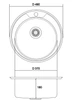 Кухонная мойка Galati Sorin Ø490x180 Satin (7127) - изображение 2