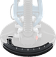 Вакуумная шлифовальная машина (жираф) по гипсокартону Bosch Professional GTR 550, 550 Вт, 1.1-2.3 м, Constant speed, набор тарелок и шлиф.кругов, чемодан (06017D4020) - изображение 10