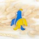 Брошка Півник 6,8см * 5,6см Жовто-Блакитний - изображение 5