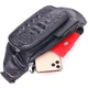 Стильная поясная кожаная сумка VINTAGE 21297 Bag из натуральной кожи с фактурой под крокодила 33.5х14х3 см Черный - изображение 5