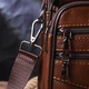 Стильна чоловіча сумка з натуральної шкіри 21275 Vintage Коричнева - зображення 8