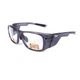 Очки под диоптрии Global Vision RX-T Gray (rx-able) (clear), прозрачные в темно-серой полупрозрачной оправе - изображение 1
