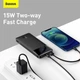 Павербанк 10000 mah 15W 3A PowerBank с быстрой зарядкой Baseus Bipow Digital Display Портативный аккумулятор внешний аккумулятор 2USB+Type-C (PPDML-I01) - изображение 11