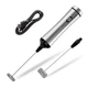 Капучинатор для молока электрический от USB Schwarz&Mayer Milk Frother капучинатор мощный пеновзбиватель из нержавеющей стали 2 скорости + 3 выборчных трафарета в КОМПЛЕКТЕ - изображение 5