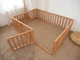 Детский деревянный манеж-кровать Монтессори BUSY WOOD напольная Модель 6.2 120x60 см Натуральное дерево - изображение 13