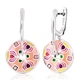 Серебряное кольцо с эмалью P002563.1 - изображение 3