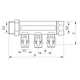 Коллектор с шаровыми кранами и фитингом Koer KR.1125-2 3/4"x2 ways [KR2835] - изображение 3