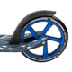 Двухколесный самокат для подростка с амортизатором Best Scooter Черный с голубым - изображение 6