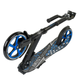 Двухколесный самокат для подростка с амортизатором Best Scooter Черный с голубым - изображение 7