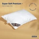Подушка для сну Super Soft Premium 50х70 см IDEIA штучний пух антиалергенна м'яка бавовна чохол - зображення 2