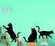 Настінний декор панно "Коти" Чорний 50*40 см.-3 шт. 000-147 - зображення 2