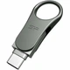 Накопичувач 128GB Silicon Power Mobile C80 Silver (SP128GBUC3C80V1S) - зображення 1