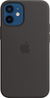 Etui Apple MagSafe Silicone Case do Apple iPhone 12 mini Black (MHKX3) - obraz 1