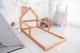 Детская кровать домик Монтессори BUSY WOOD напольная Модель 3 120х60 см натуральное дерево - изображение 5