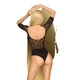 Боді з відкритою спиною та рукавами Penthouse All The Way Чорний XL - зображення 2