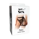 Портупея на ногу (Гартер) из натуральной кожи черного цвета Art of Sex Petra размеры XS 2XL - изображение 4