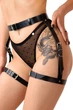 Сексуальные гартеры из натуральной кожи Art of Sex Gwen Черный One size - изображение 1