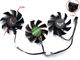 Вентилятор кулер для видеокарты ASUS RX 5700 XT GTX 1660 Ti Super TUF Gaming (orgnl) PowerLogic PLA08015S12HH (FD8015U12D FD8015U12S PLA08015D12HH T128015BU) комплект 3 шт (№355.5) - изображение 3