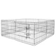 Клітка манеж для собак та інших тварин Springos Puppy run dog cage 160 x 47 см складаний металевий переносний вольєр для квартири та вулиці - зображення 2