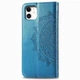 Чехол Vintage для Iphone 11 книжка кожа PU с визитницей голубой - изображение 3