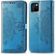 Чехол Vintage для Iphone 12 Pro книжка кожа PU с визитницей голубой - изображение 8