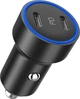 Автомобільний зарядний пристрій CHOETECH С0054-BK 2 USB-С PD 3.0 - зображення 1