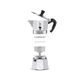 Гейзерная кофеварка Bialetti Moka Express на 2 чашки 90 мл серебристая (0001168) - изображение 2