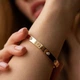 Жесткий браслет "Love" с бриллиантами (желтое золото) 523453121 19 Онікс 19 - изображение 2