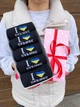 Комплект подростковых качественных носков с патриотической надписью I love Ukraine в подарочной упаковке 36-41 5 пар длинные демисезонные черные - изображение 4