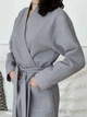Халат вафельний жіночий COSY довгий 2XL сірий 121 - зображення 5