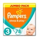 Підгузник Pampers Sleep & Play Midi Розмір 3 (6-10 кг), 78 шт (8001090669094) - зображення 1