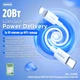 Кабель Remax Dofon Series Type-C to Lightning 20 W 2.4 А 1 м White (RC-C026) - зображення 3