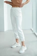 Женские спортивные штаны ONIOS Sport pants for women молочные M 983307 - изображение 8