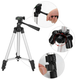 Штатив Tripod 3110 1.1 м с чехлом на телескопических регулируемых ножках из алюминия трипод тринога селфи палка Черный - изображение 7