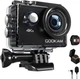 Екшн-камера GOOKAM 4K 20MP WIFI Пульт дистанційного керування, водонепроникна 40M, 2-дюймовий екран 170 градусів, 2x1050mAh батареї та аксесуари - зображення 1