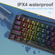 Механическая игровая клавиатура Dierya 60%, с RGB, водонепроницаемая, 61 программируемая клавиша (красный переключатель) ENG ( Английский ) DK61E - изображение 2