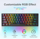 Механическая игровая клавиатура Dierya 60%, с RGB, водонепроницаемая, 61 программируемая клавиша (красный переключатель) ENG ( Английский ) DK61E - изображение 3
